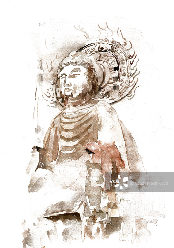 龙门石窟雕塑图片素材