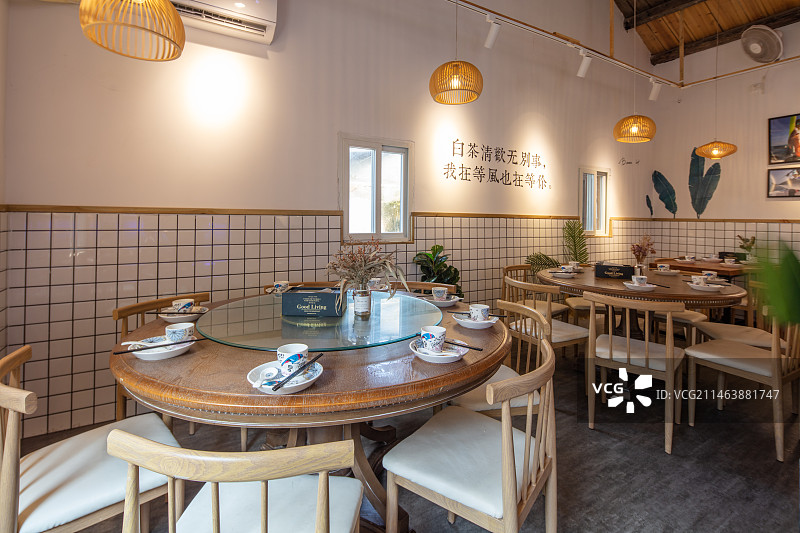 自助餐厅室内艺术设计装潢包间内部环境图片素材