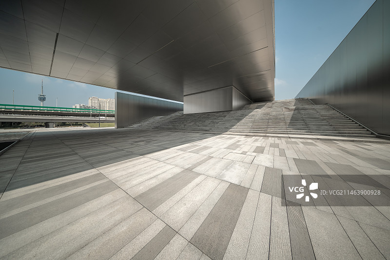 西安文化cbd城市风光空间图片素材