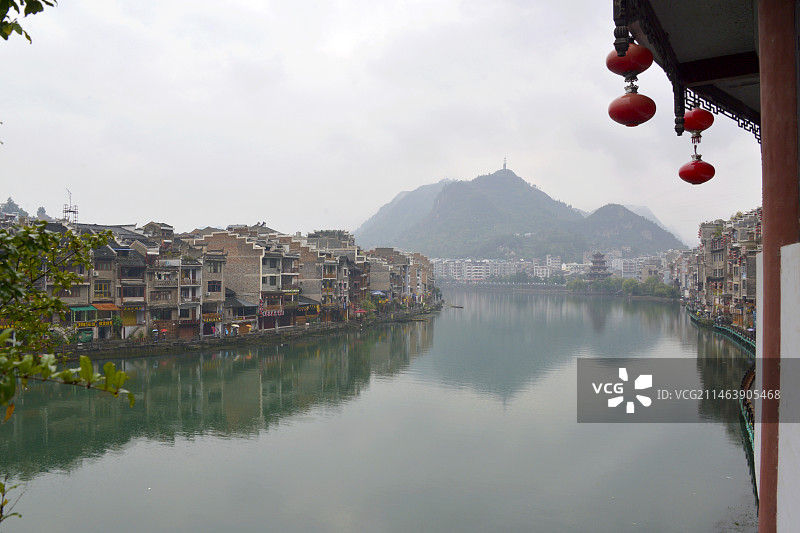 贵州省黔东南苗族侗族自治州镇远县镇远千年古城风光图片素材