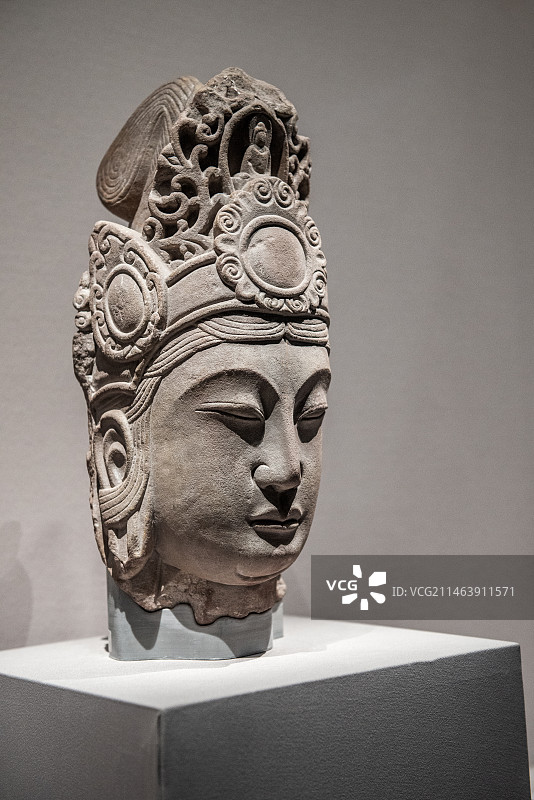 万佛寺菩萨头像图片素材