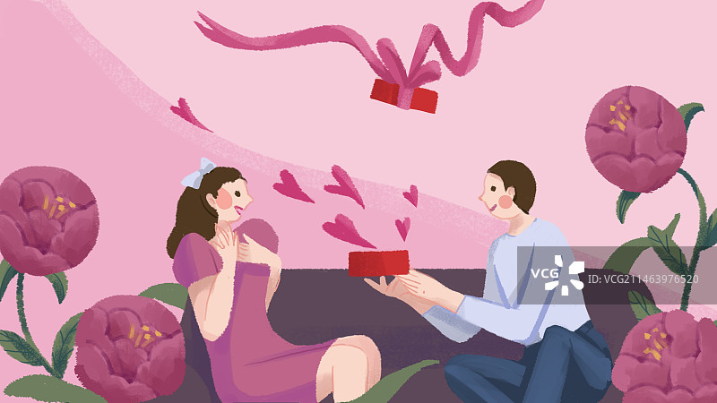 男生向女生表白图片素材