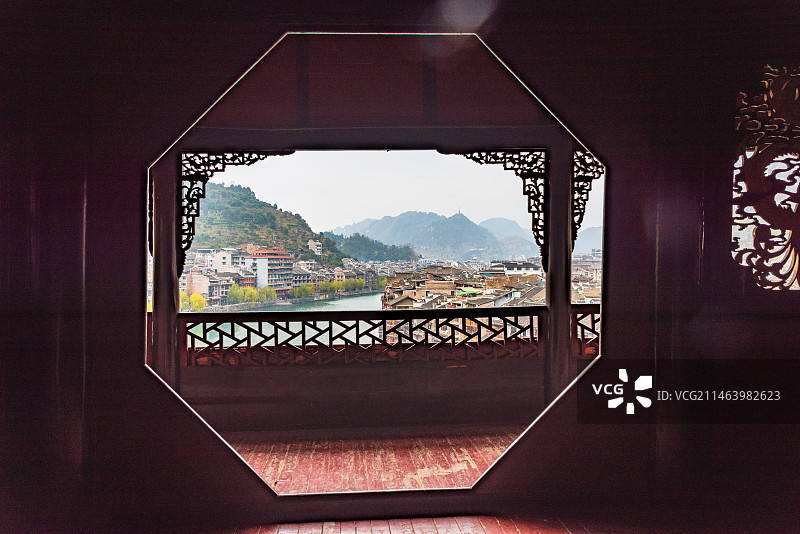 中国贵州黔东南镇远古镇图片素材