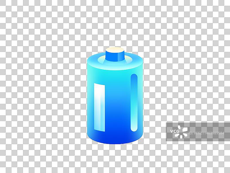 科技概念电池图案，扁平渐变系列免扣元素图片素材