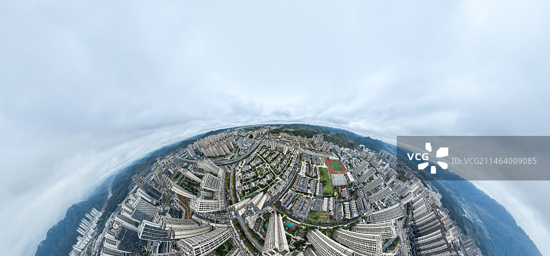 贵州省遵义市新蒲新区城市建筑风光图片素材