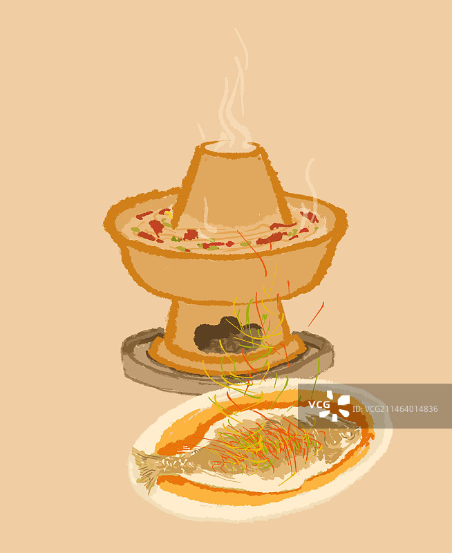 春节团圆年夜饭食材图片素材