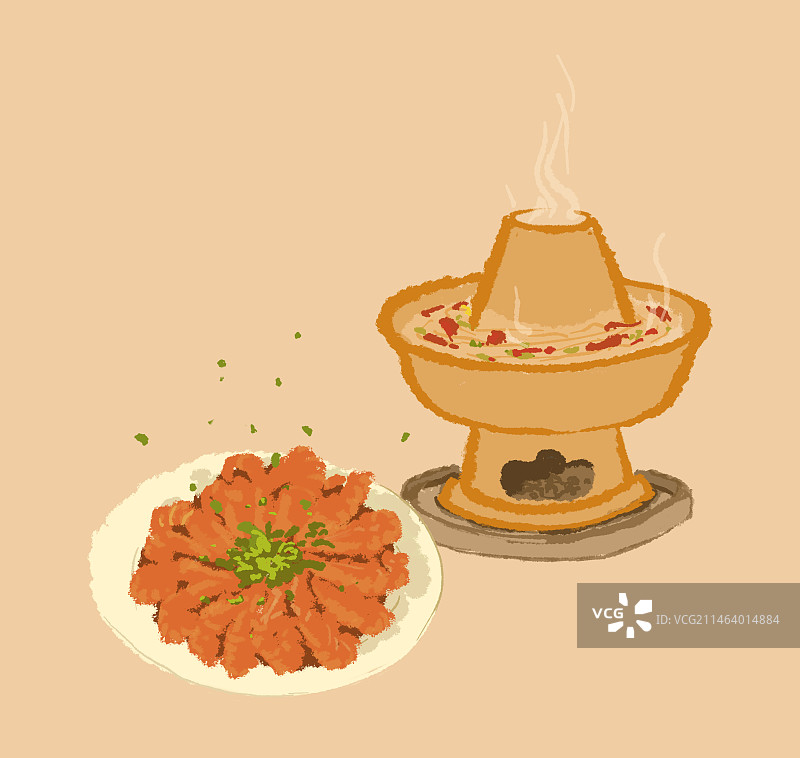 春节团圆年夜饭食材图片素材