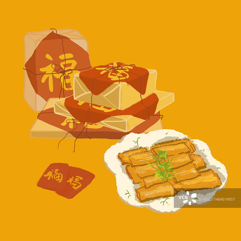 春节团圆年夜饭食材图片素材