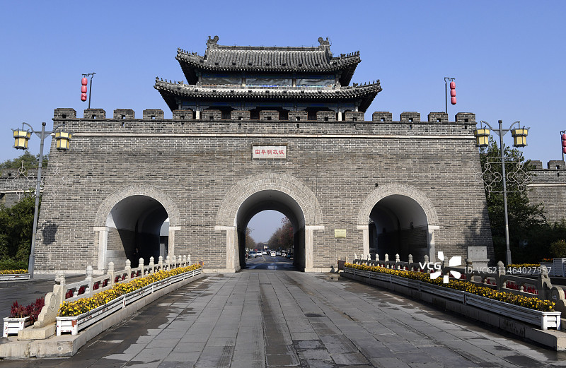 山东济宁曲阜明古城图片素材