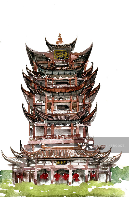 武汉黄鹤楼图片素材