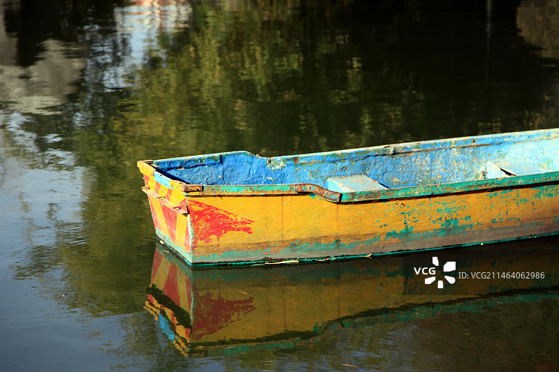 安徽合肥包公祠的游船图片素材