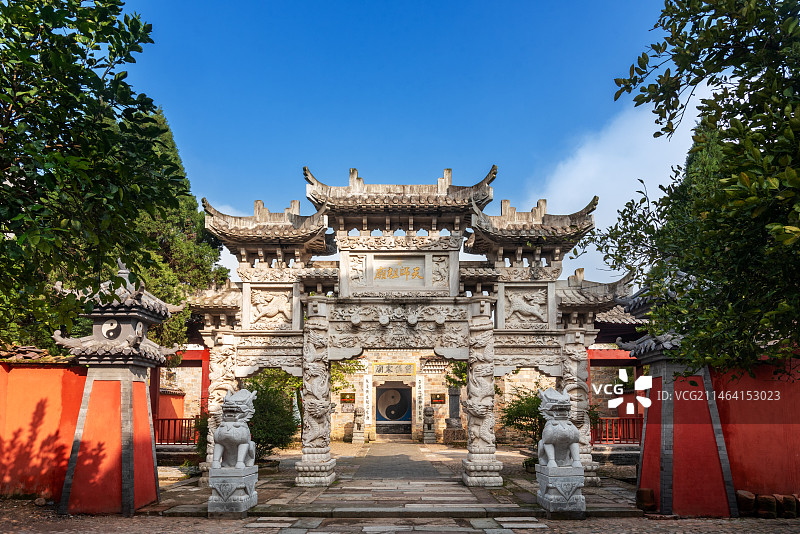 江西龙虎山上清古镇天师府图片素材