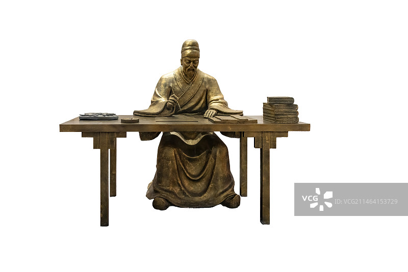 雕塑，司马迁著史记图片素材