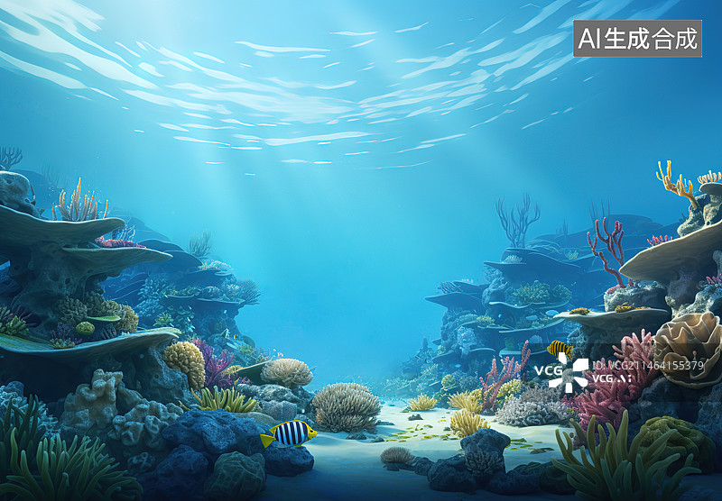 【AI数字艺术】海底世界图片素材
