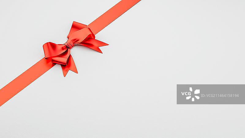 红丝带和红蝴蝶结图片素材