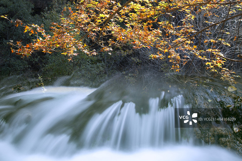 河南洛阳重渡沟景区的秋天图片素材