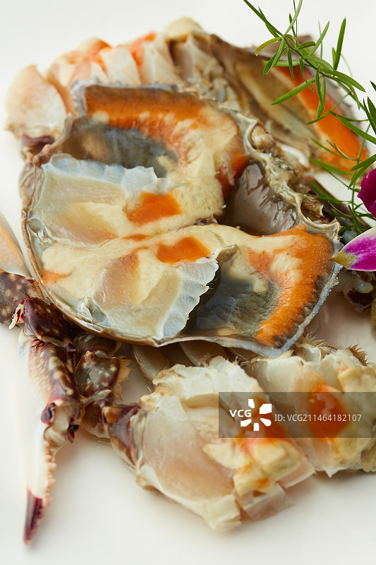 宁波红膏炝蟹图片素材