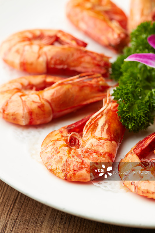 盐烤大海虾图片素材