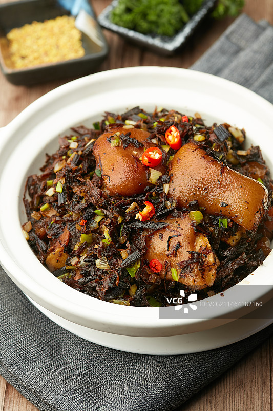 梅干菜烧猪脚图片素材