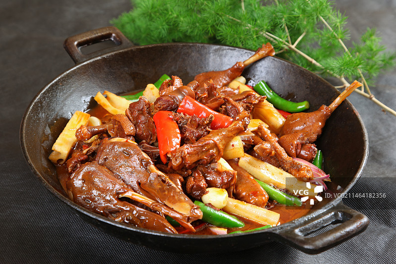 中餐美食-全鸭火锅图片素材