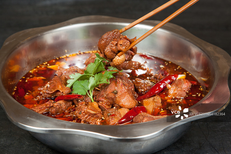 中餐美食-全鸭火锅图片素材