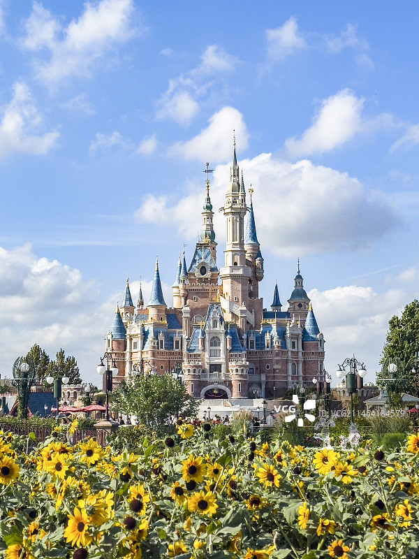 上海迪士尼乐园，奇幻童话城堡图片素材