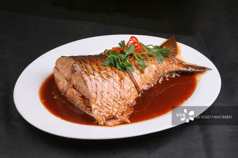 中餐美食-炖大鱼图片素材