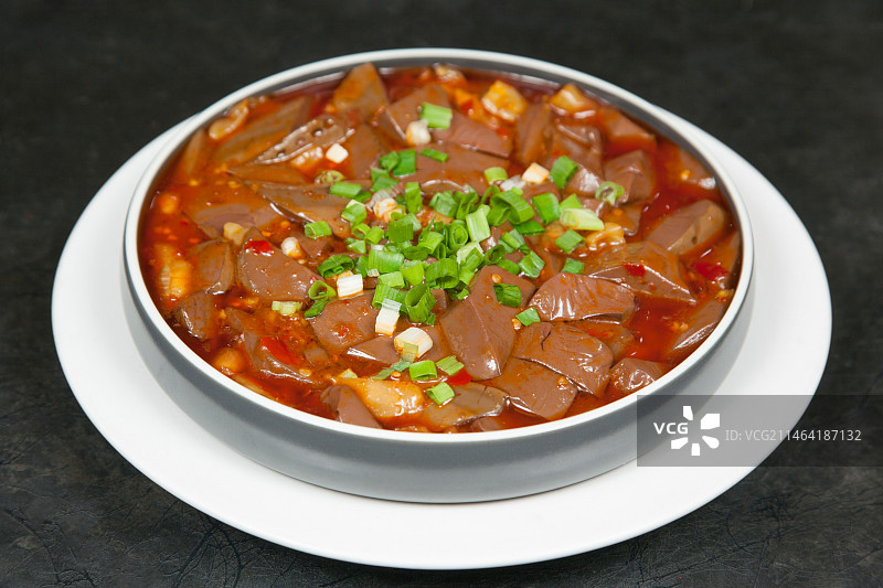 中餐美食-酸辣鸭血图片素材