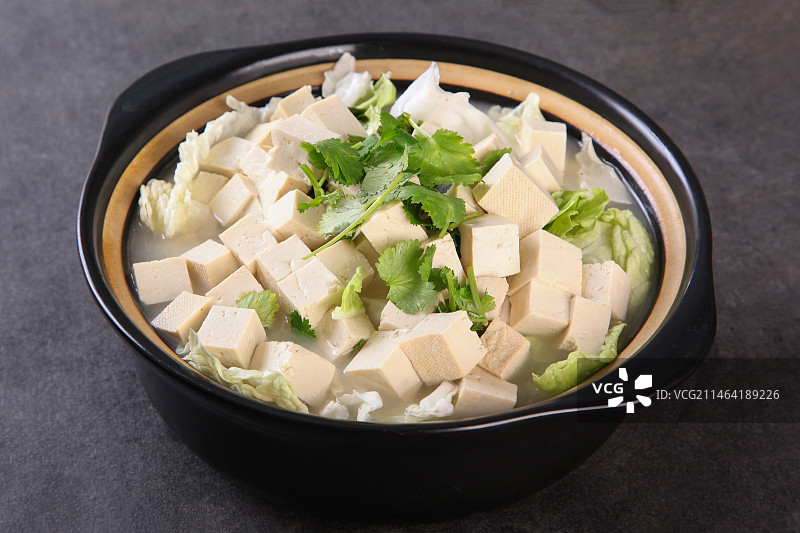 中餐美食-砂锅炖豆腐图片素材
