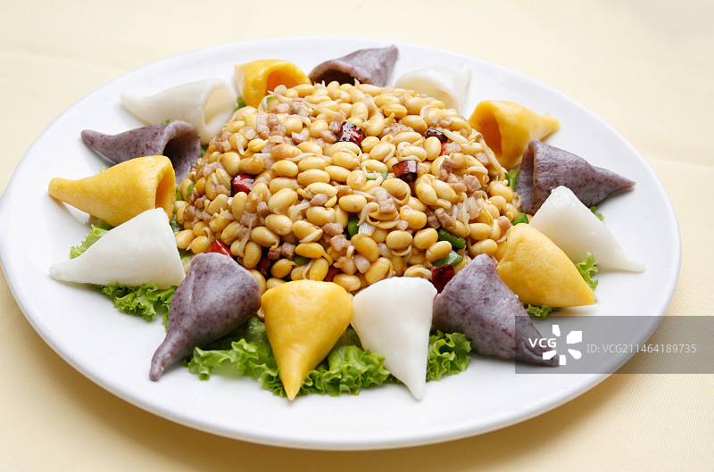 中餐美食-肉沫炒豆嘴图片素材