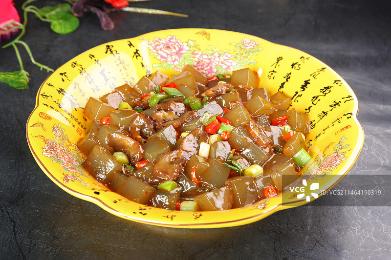 中餐美食-炒凉粉图片素材