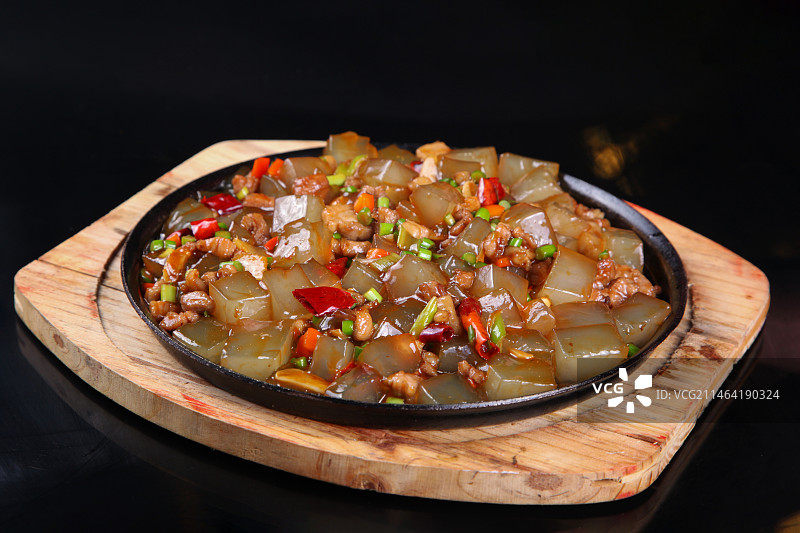 中餐美食-炒凉粉图片素材