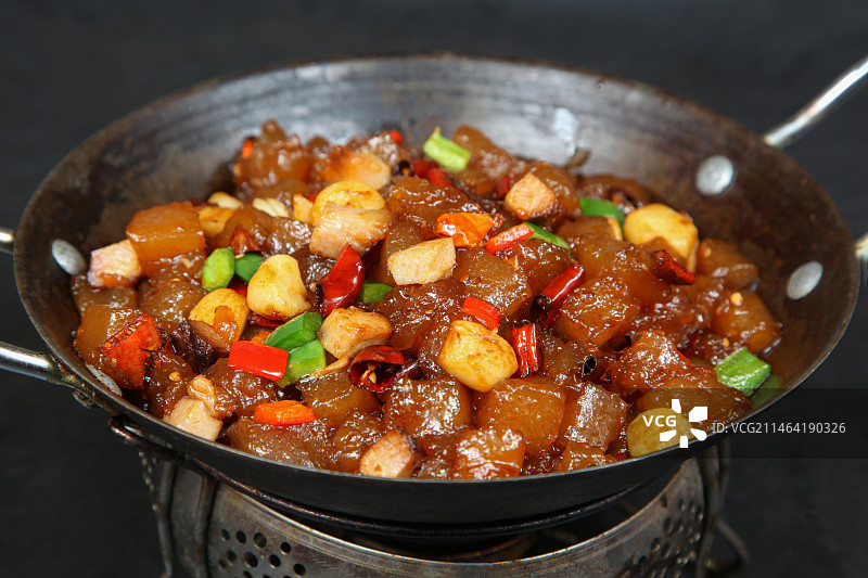 中餐美食-炒凉粉图片素材