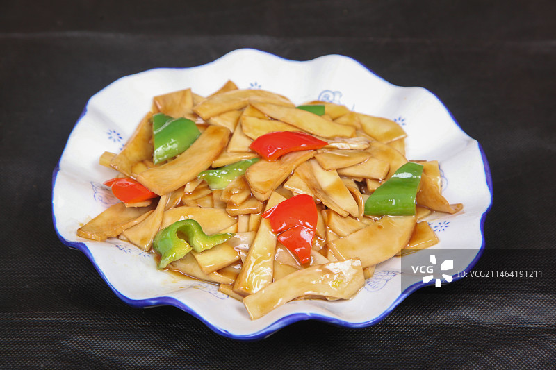 中餐美食-美极杏鲍菇图片素材