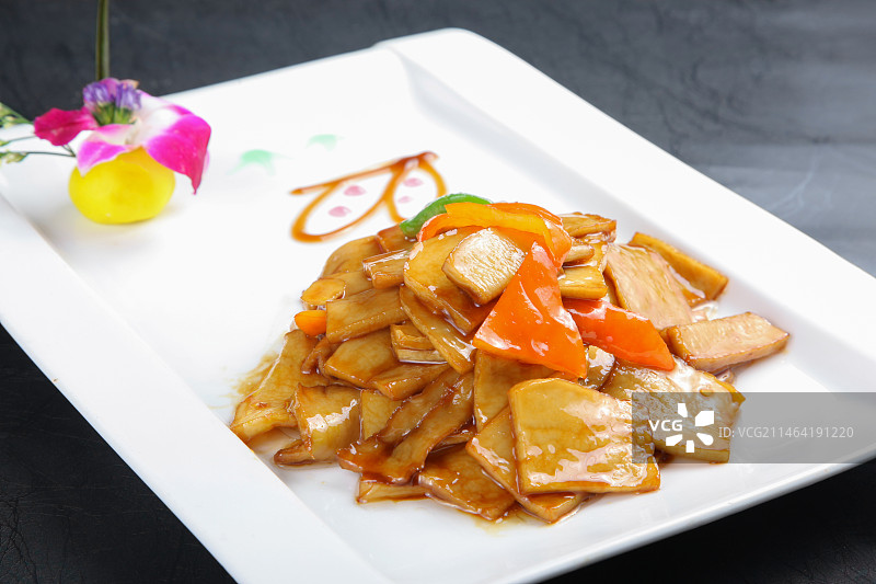 中餐美食-美极杏鲍菇图片素材