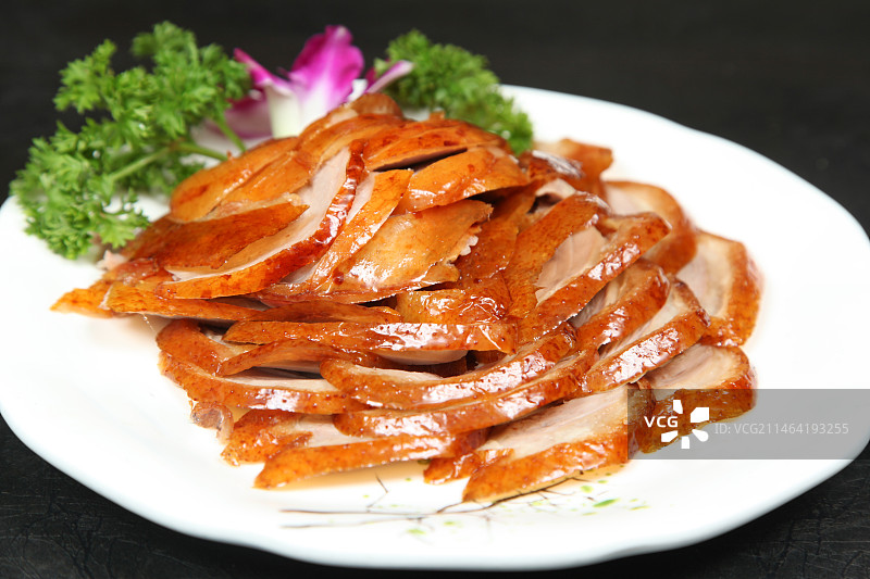 中餐美食-脆皮烤鸭图片素材