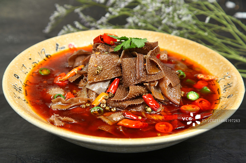 中餐美食-香辣毛肚图片素材