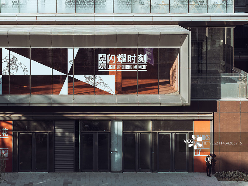 现代建筑的高角度视图图片素材