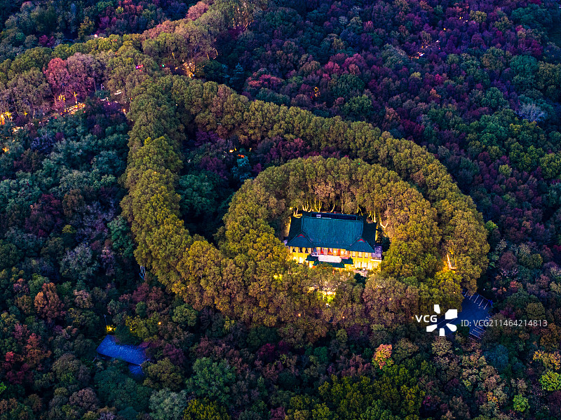 中山陵大项链，江苏南京图片素材