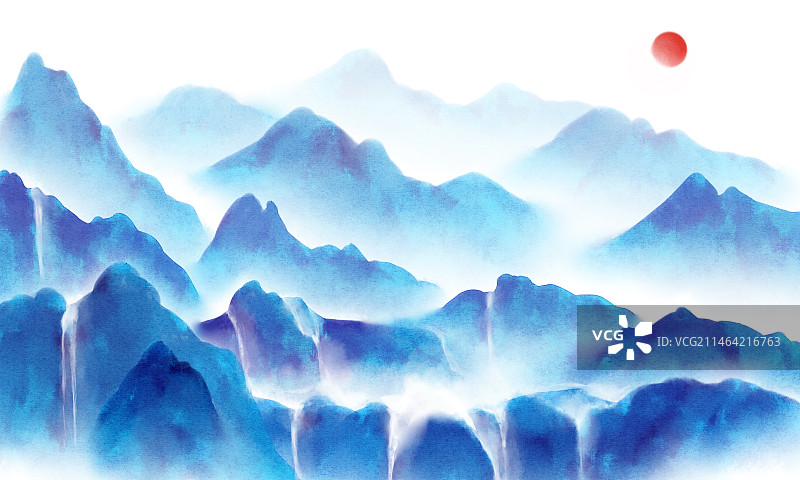 水墨山水风景图片素材