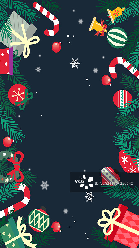 圣诞节背景插画矢量素材运营活动节日背景图片素材