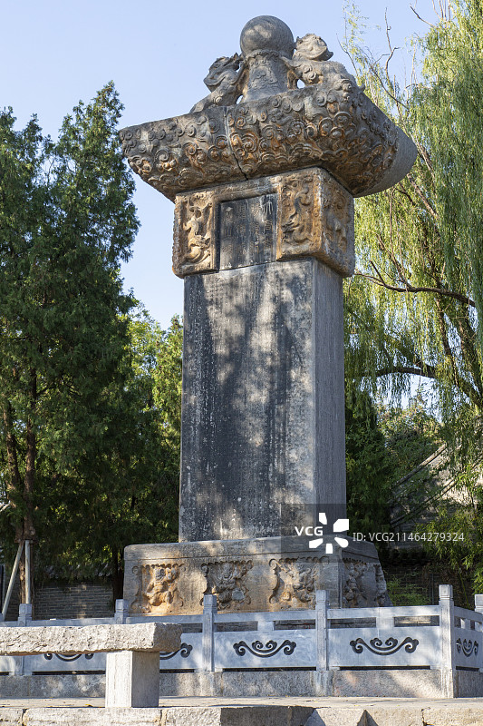 河南登封市嵩阳书院依旧建筑宏伟图片素材