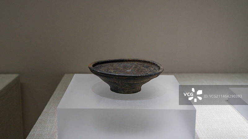德州市博物馆展品  黑陶碗图片素材