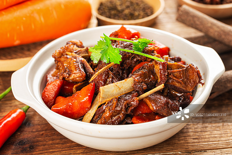 红烧羊排图片素材