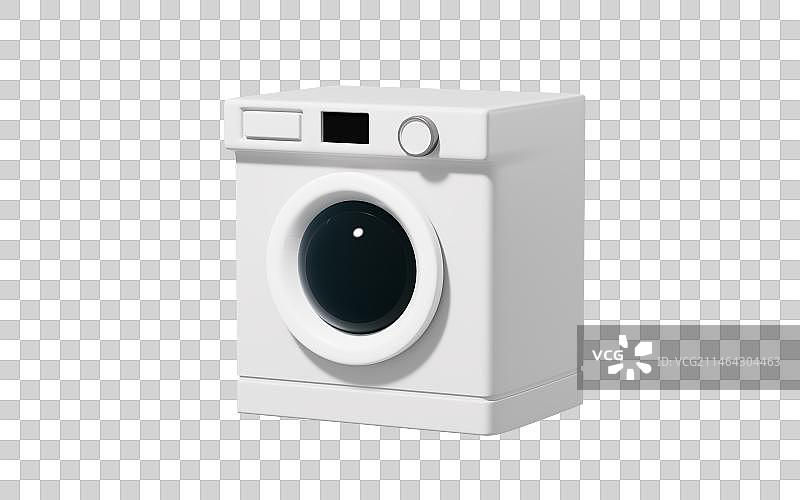 卡通洗衣机模型3D渲染图片素材