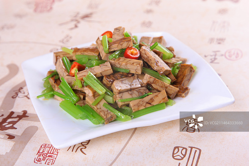 中餐美食-凉拌豆干图片素材