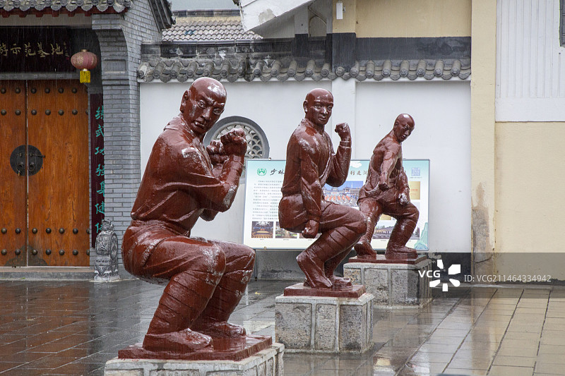 河南登封市嵩山少林寺秋日风光图片素材