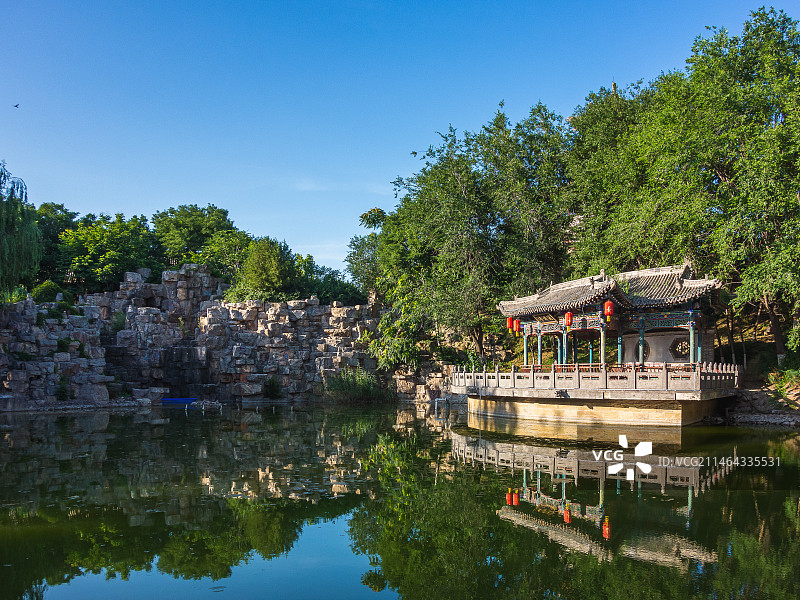 山西省运城市万荣县李家大院园林图片素材