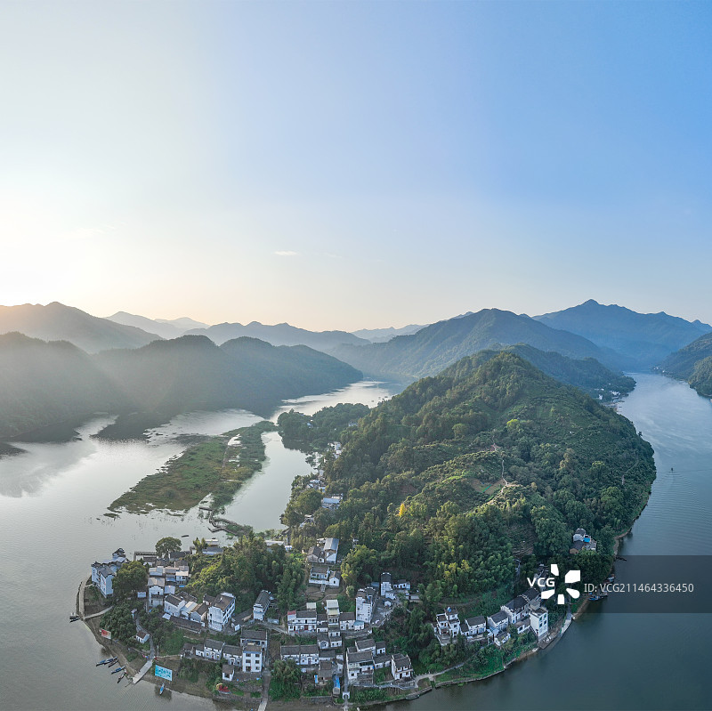 新安江日出·图片素材