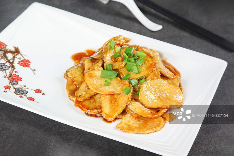 中餐美食-烧汁杏鲍菇图片素材